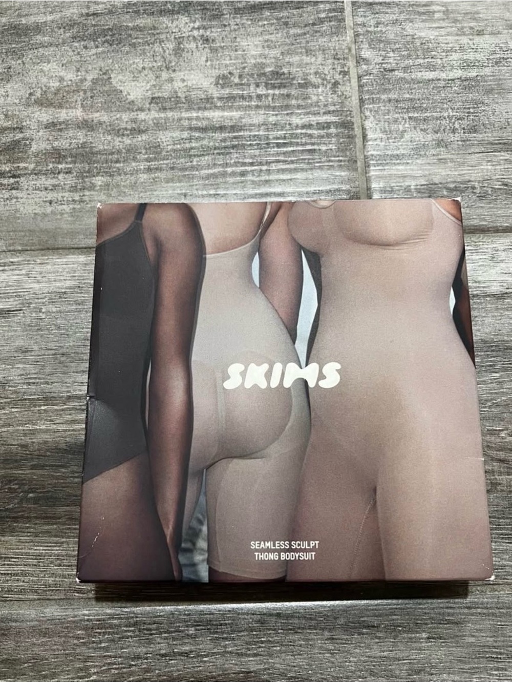 SKIMS Seamless Sculpt Thong Bodysuit - Black & Nude